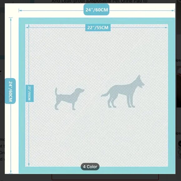 70 ct Puppy Pee Pads 23"x24" Leak-Proof Quick-Dry Design Dog Pads - Picture 2 of 8
